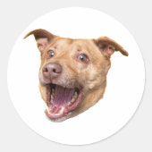 カスタム顔ステッカーパーソナライズされた顔写真 ラウンドシール (正面)