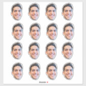 カスタム顔ステッカー、パーソナライズされた顔、写真 シール (シート)