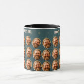 カスタム顔パーソナライズされた写真おもしろい文字 マグカップ (中央)