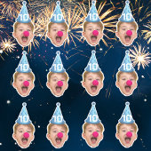 カスタム顔パーティーハット | 誕生日パーソナライズされた時代 シール