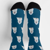 カスタム顔フォトソックス付きパーソナライズされた ソックス (上部)