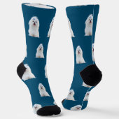 カスタム顔フォトソックス付きパーソナライズされた ソックス (傾斜あり)