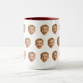 カスタム顔マグッパーソナライズされたグ、顔写真、家族 マグカップ (中央)