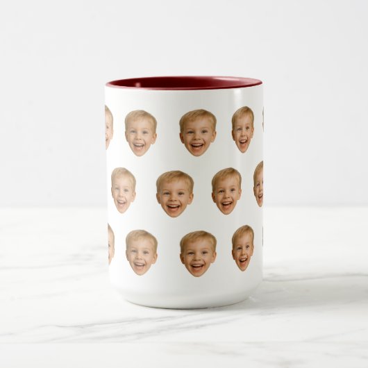 カスタム顔マグッパーソナライズされたグ、顔写真、家族 マグカップ (中央)