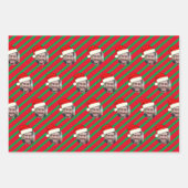 カスタム顔写真雪だるま包装紙シート ラッピングペーパーシート (正面3)