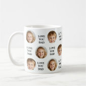 カスタム顔写真 | ラブユーパパ | カスタマイズ コーヒーマグカップ (左)