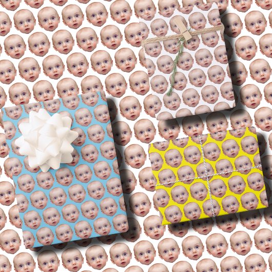 カスタム顔包装紙 | 顔カスタムギフトラップ ラッピングペーパーシート