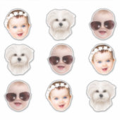 カスタム顔結婚のバッカロテット卒業第30位 シール (正面)