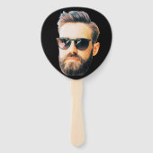 カスタム顔誕生日バチュラーパーティ ハンドファン (正面)