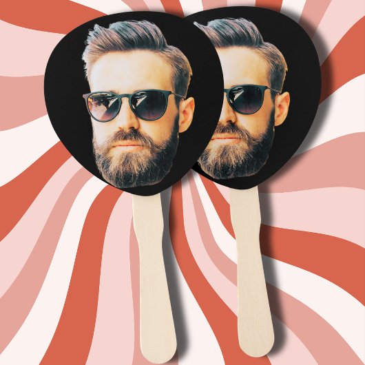 カスタム顔誕生日バチュラーパーティ ハンドファン