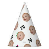 カスタム顔10日20日30日40日50日60誕生日 パーティーハット (左)