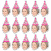 カスタム顔20日30日40日50日60日70誕生日 シール (正面)