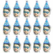 カスタム顔20日30日40日50日60日70誕生日 シール (正面)