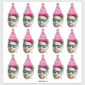 カスタム顔20日30日40日50日60日70誕生日 シール (シート)