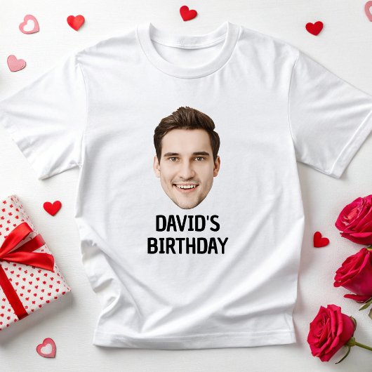 カスタム顔20日30日40日50歳の誕生日パーティスクワッド Tシャツ