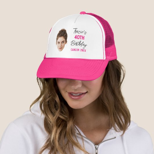 カスタム顔30位40位50位60位誕生日分隊 キャップ (インサイチュ)