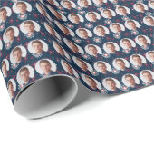 カスタム顔4th 7月Independence Day Pattern ラッピングペーパー (ロールコーナー)