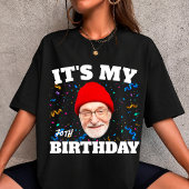 カスタム顔 おじいちゃん 誕生日おめでとう 70歳 写真 Tシャツ