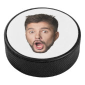 カスタム顔 おもしろ ビール バチェラーパーティー パーソナライズド アイスホッケーパック (3/4)