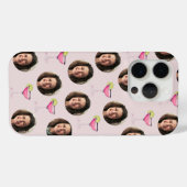 カスタム顔&カクテル | ピンクパーソナライズされた Case-Mate iPhoneケース (裏面 (横))