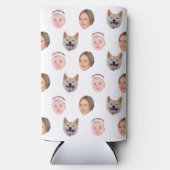 カスタム顔、カスタム写真家族ギフトクーラーボックス スリム缶クーラー (正面)