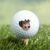 カスタム顔、ギフトパパ、ニューパパパーソナライズされた ゴルフボール (インサイチュ 木)