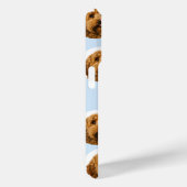 カスタム顔 | ペットパーソナライズされたライトブルー Case-Mate iPhoneケース (裏面 / 右)