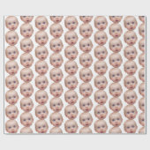 カスタム顔 ラッピングペーパー (フラット)