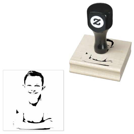 カスタム顔 ラバースタンプ (押印)
