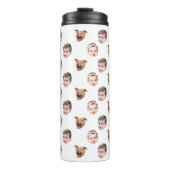 カスタム顔、家族ユニークギフト3写真顔 タンブラー (正面)