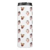 カスタム顔、家族ユニークギフト3写真顔 タンブラー (裏面)