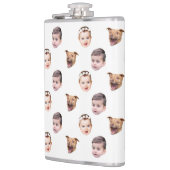 カスタム顔、家族ユニークギフト3写真顔 フラスク (左)