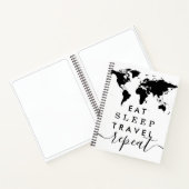 カスタム食べカラースリープトラベルジャーナル ノートブック (内部)