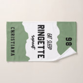 カスタム食べSLEEP RINGETTEリピーター ハンドタオル (ハンドタオル)