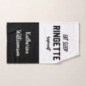 カスタム食べSLEEP RINGETTEリピーター ハンドタオル (ハンドタオル)