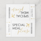 カスタム食事要求表配置設定カード プレイスカード (外部開封)