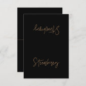 カスタム食品ラベルテントカード – シェルビー サンキューカード (正面/裏面)