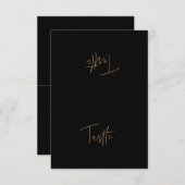 カスタム食品ラベルテントカード – シェルビー サンキューカード (正面/裏面)