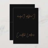 カスタム食品ラベルテントカード – シェルビー サンキューカード (正面/裏面)