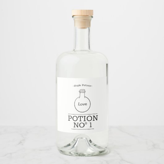 カスタム食品容器ラベル(3" x 2") リキュールボトルラベル (正面)