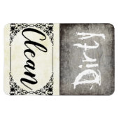 カスタム食洗機ダーティ・クリーン磁石 マグネット (横)