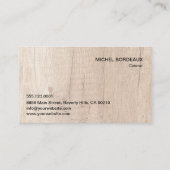 カスタム食素朴ケータリング事業 名刺 (裏面)