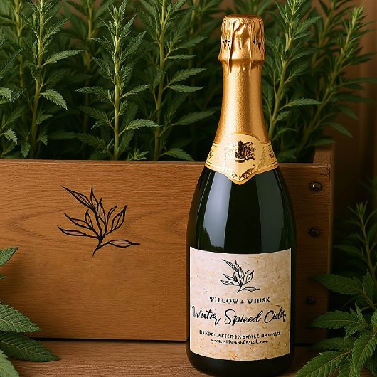 カスタム飲料包装植物筏 スパークリングワインラベル