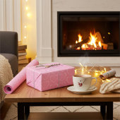 カスタム飾紙シートを包むハート ラッピングペーパーシート