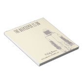 カスタム養蜂場の名前メモ帳と養蜂家 ノートパッド (アングル)