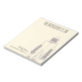 カスタム養蜂場の名前メモ帳と養蜂家 ノートパッド (回転)