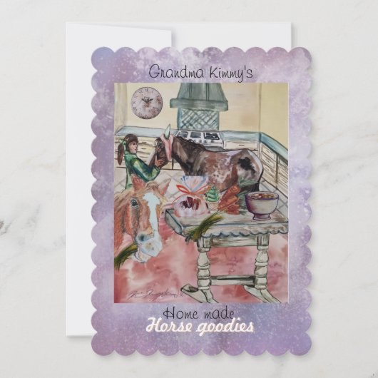 カスタム馬のグッズのラベルの招待状 招待状 (正面)