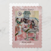 カスタム馬のグッズのラベルの招待状 招待状 (正面/裏面)