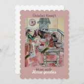 カスタム馬のグッズのラベルの招待状 招待状 (正面/裏面)