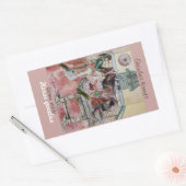 カスタム馬のグッズのラベルの招待状 長方形シール (封筒)